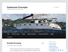 Tablet Screenshot of catamaranconcepts.com
